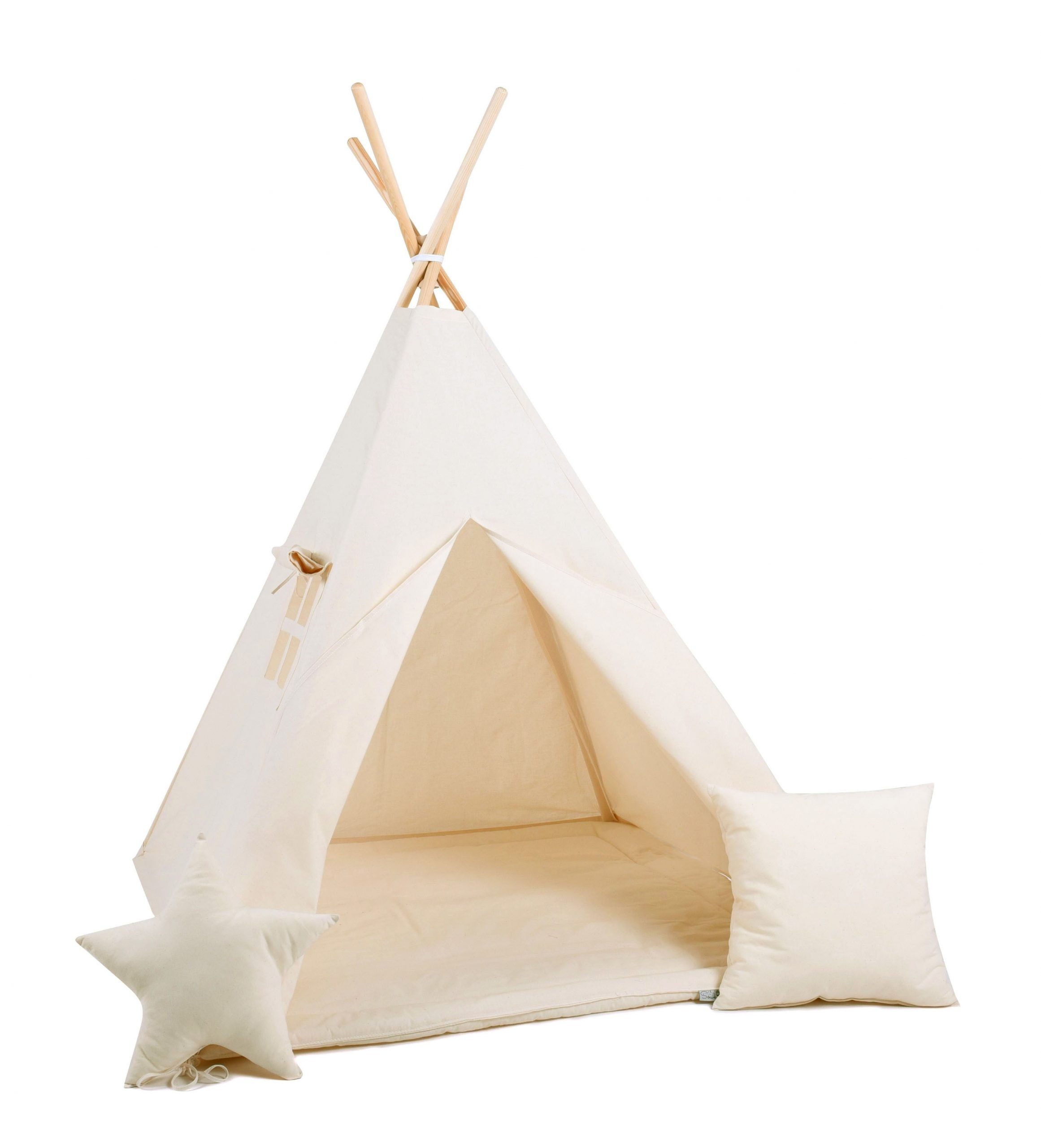 Rainbow Kids Tipi-Zelt Milchstraße, Personen: 2 (mit kleinem Zubehör, 4 tlg., mit 2 Kissen und Matte)
