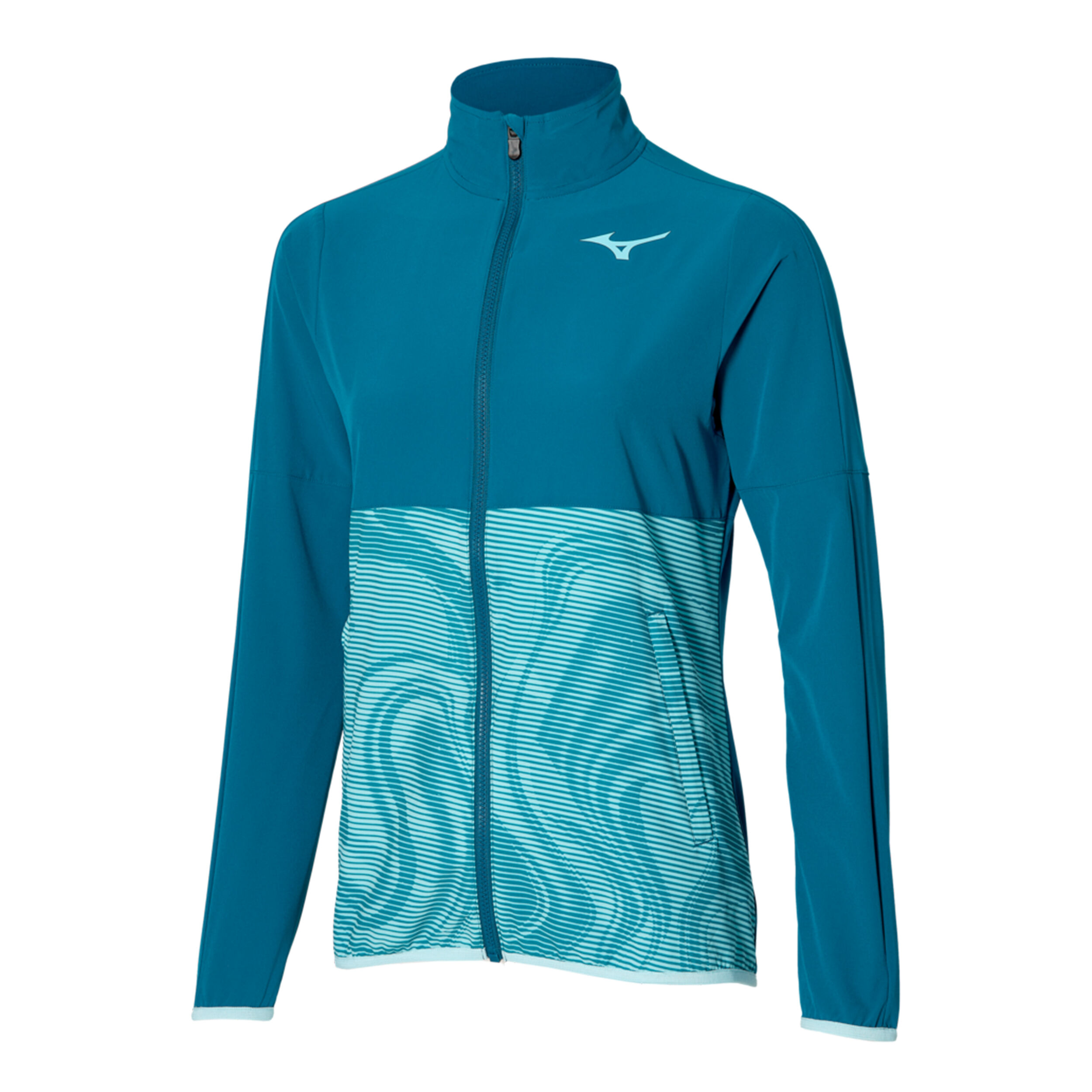 Charge Printed Trainingsjacke Damen - Blaugrau, Hellblau