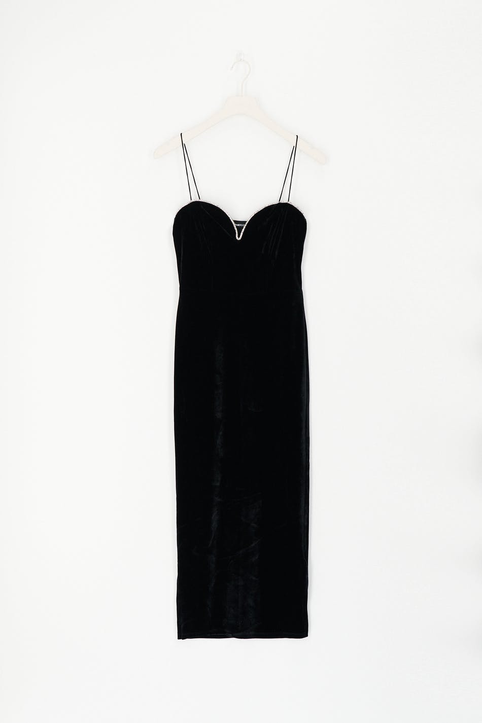 Rhinestone velvet dress