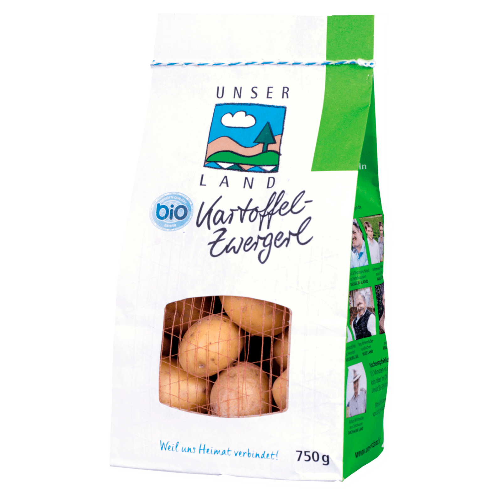 UNSER LAND Bio Kartoffel- Zwegerl 750g