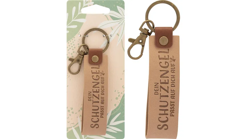 GRUSS&CO Schlüsselanhänger Kunstleder »Dein Schutzengel«
