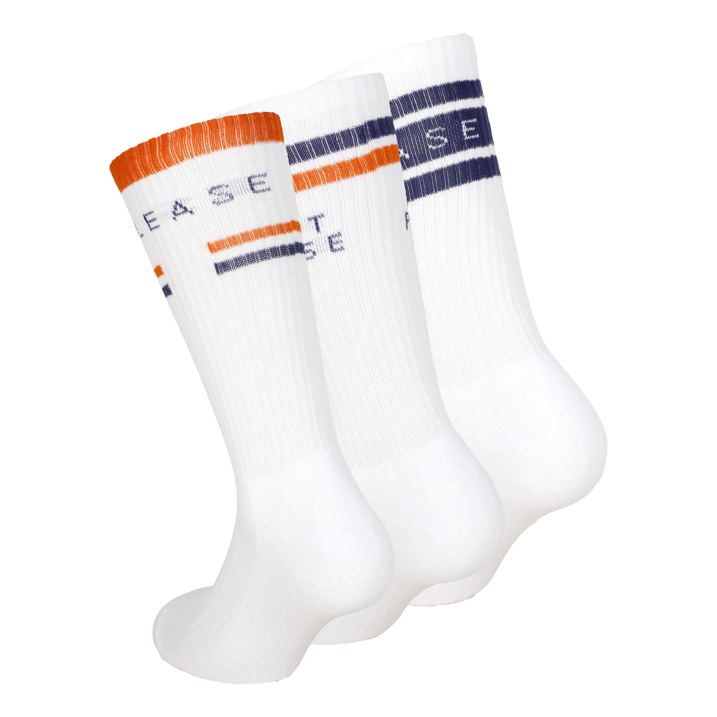 College Tennissocken 3er Pack - Weiß, Mehrfarbig