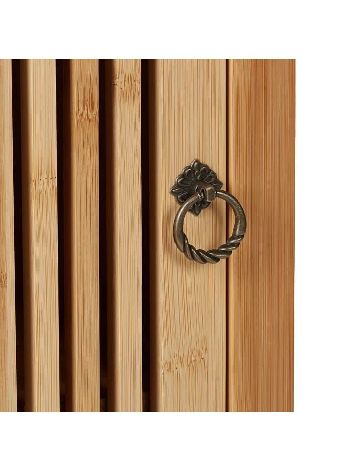 relaxdays Badezimmerschrank in Natur/ Weiß - (B)34,5 x (H)60 x (T)21 cm günstig kaufen onesize