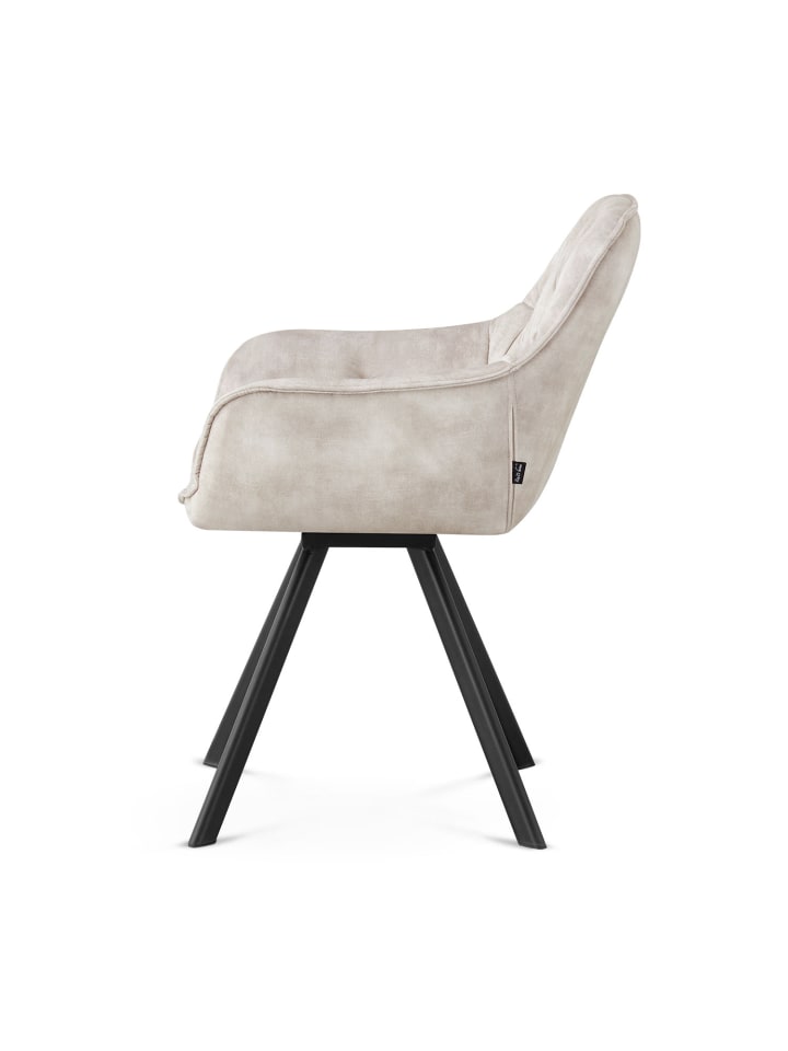 B&D Home 2er-Set: Drehstuhl DIETER in Grau - (B)56 x (H)84 x (T)61 cm günstig kaufen onesize