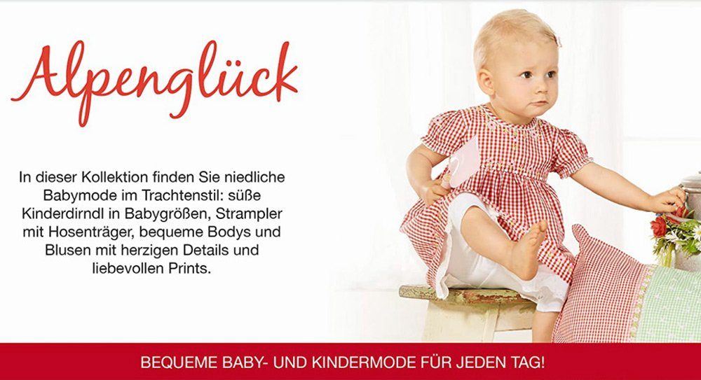 BONDI Trachtenstrickjacke BONDI Mädchen Strickjacke 'Alpenglück' mit Blumen