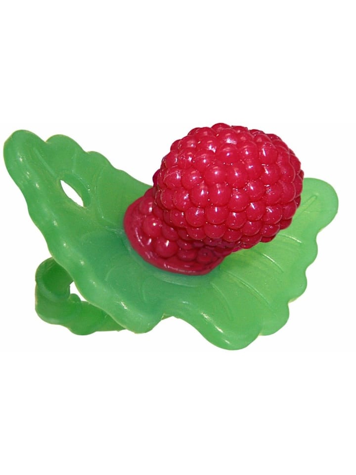 RaZbaby Beißring für zahnende Babys aus Silikon Himbeere 3M  in Rot günstig kaufen onesize