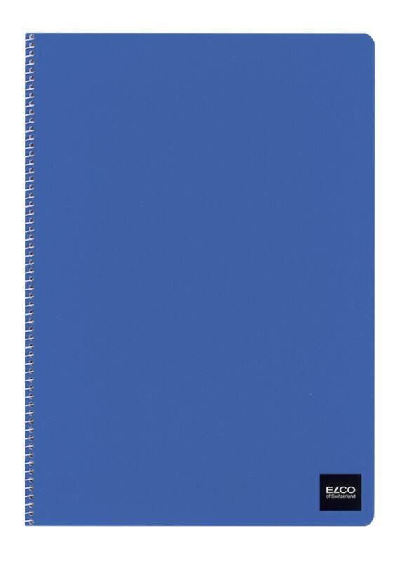 Elco Ringfix Notizbuch DIN A4 Kariert Spiralbindung Pappe Farbig sortiert Perforiert 100 Seiten 10 Stück à 50 Blatt