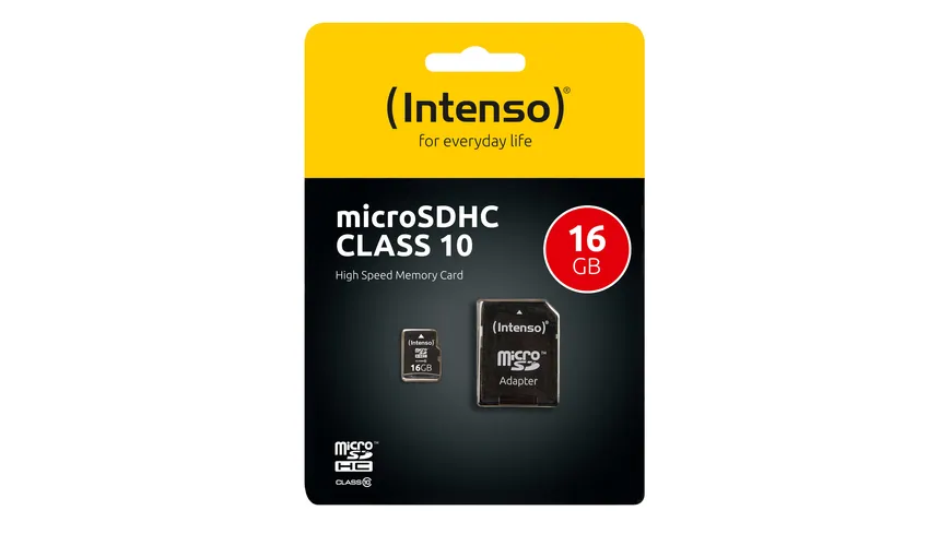 Intenso Micro SDHC Karte 16GB, Class 10