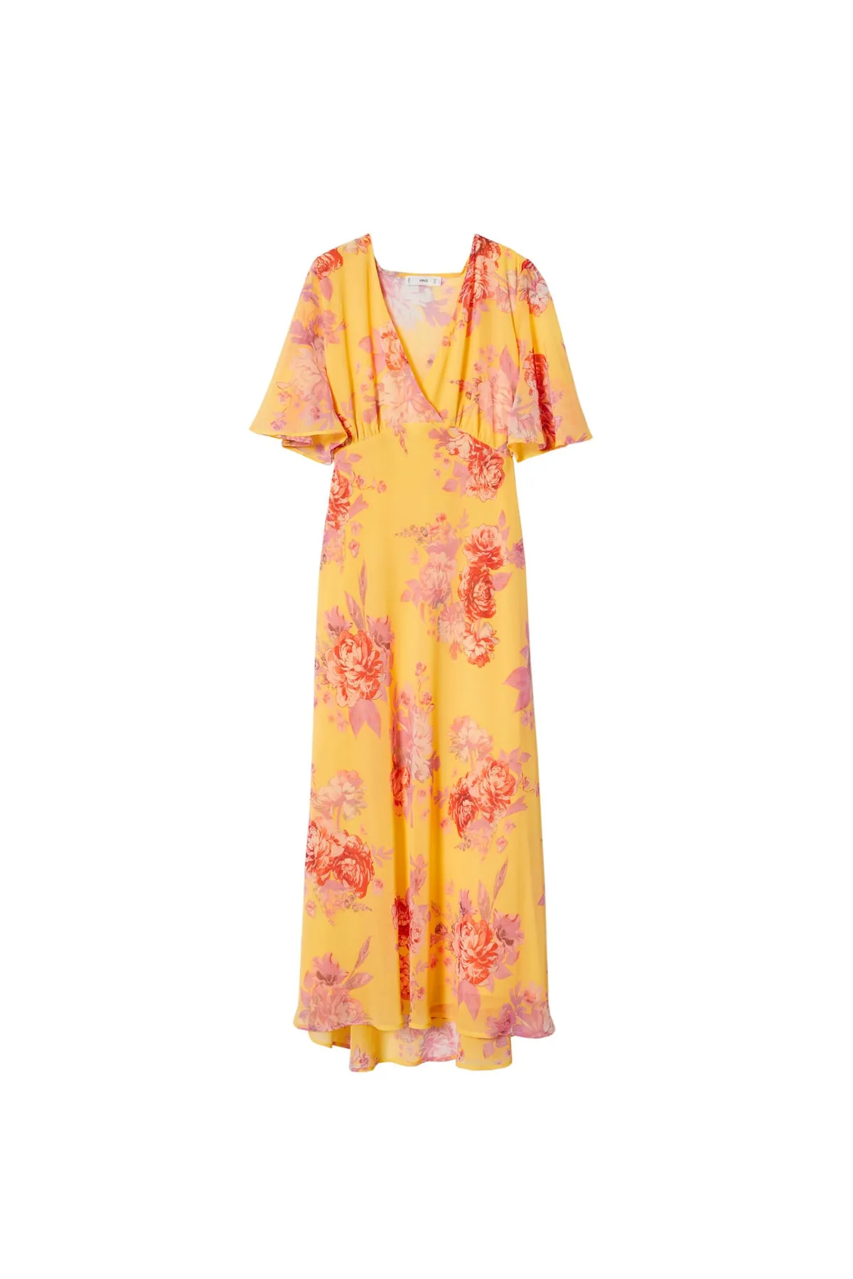 MANGO  Gelbes Damenkleid 27057131