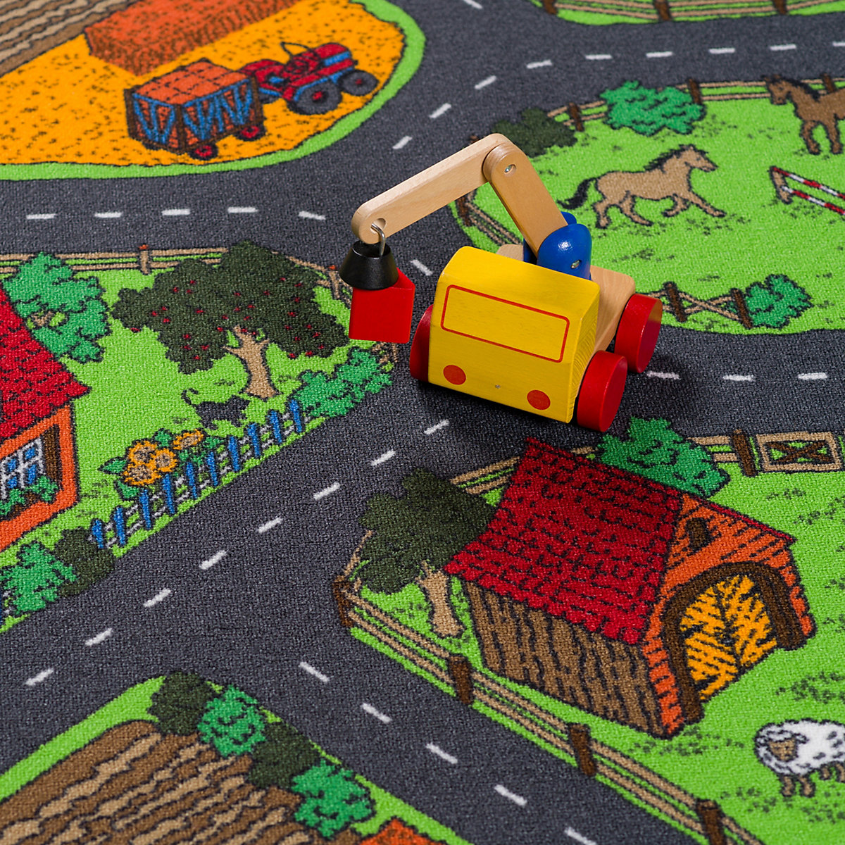 Kinder Spiel Teppich Bauernhof Spielteppiche