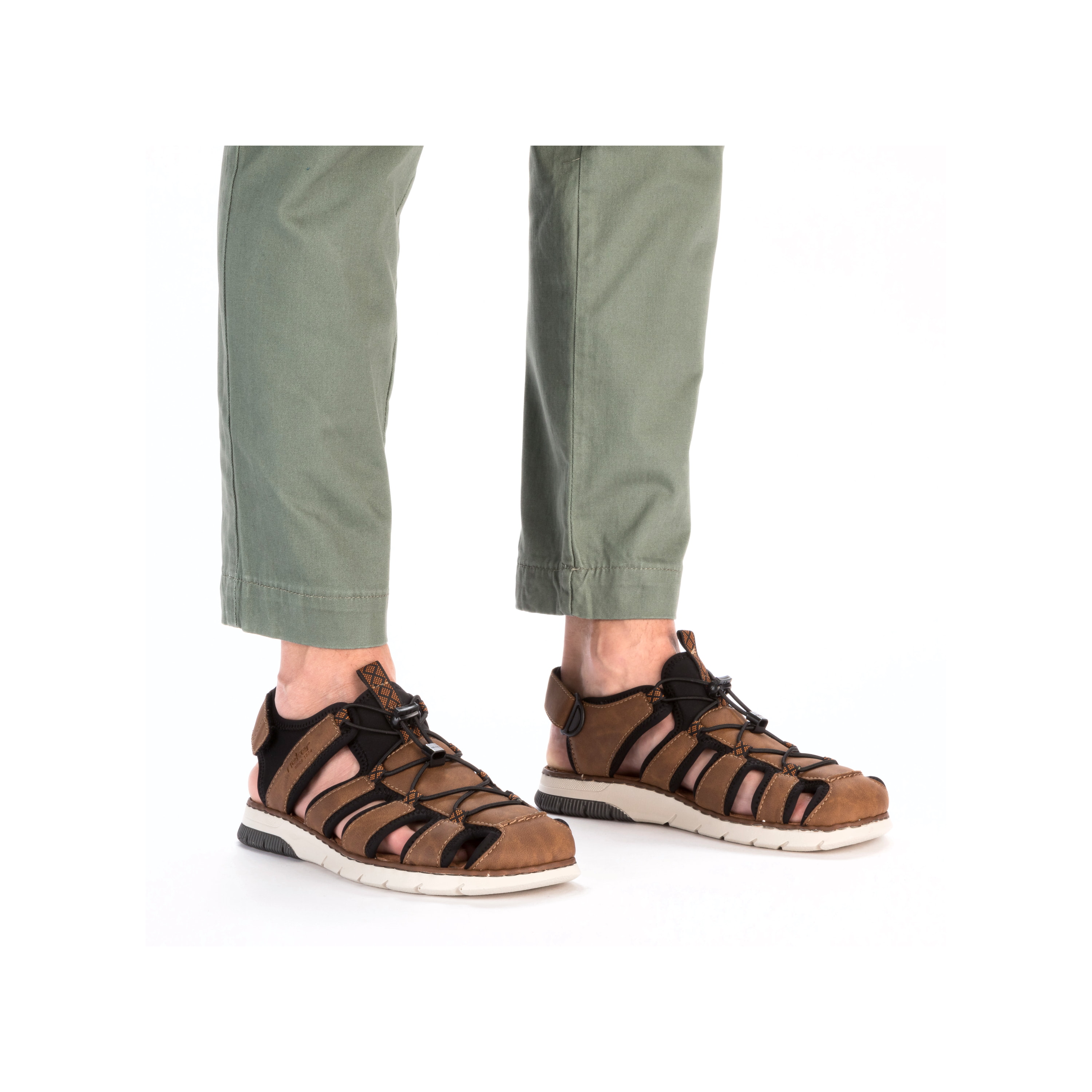 Rieker Herren Trekkingsandalen nussbraun