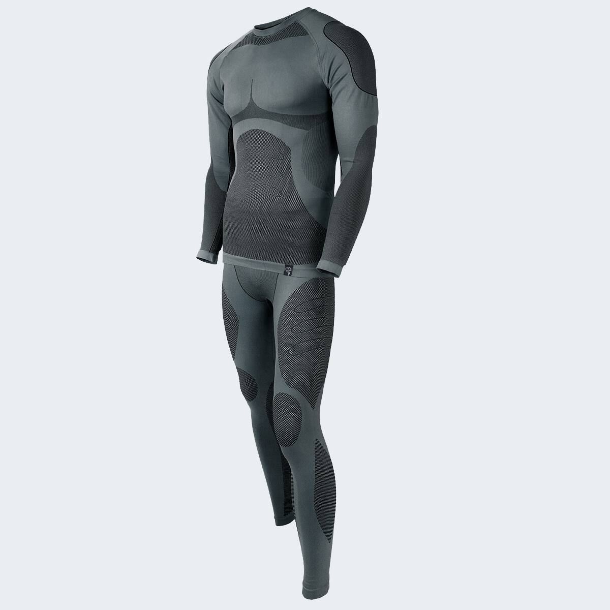 Black Snake Python Grey Herren Funktionsunterwäsche Set