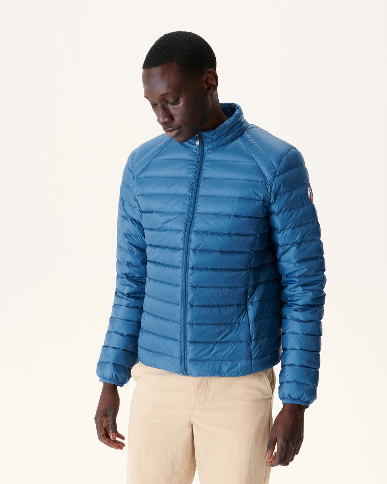 Doudoune légère Bleu jeans Mat