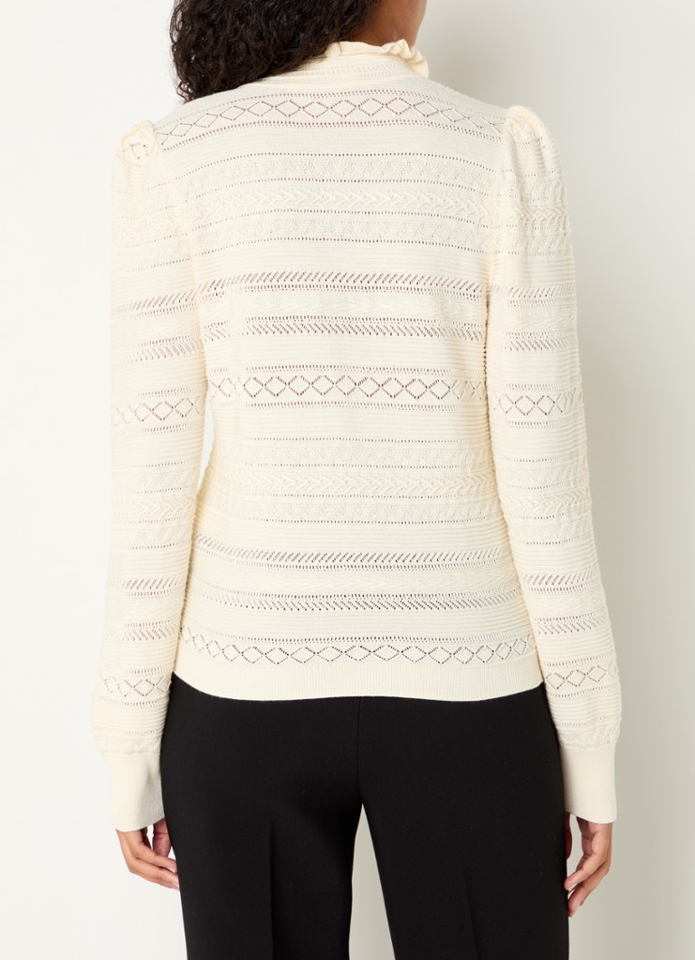 Cardigan gros Vinnie din material tricotat Ba&sh cu imprimeu texturat