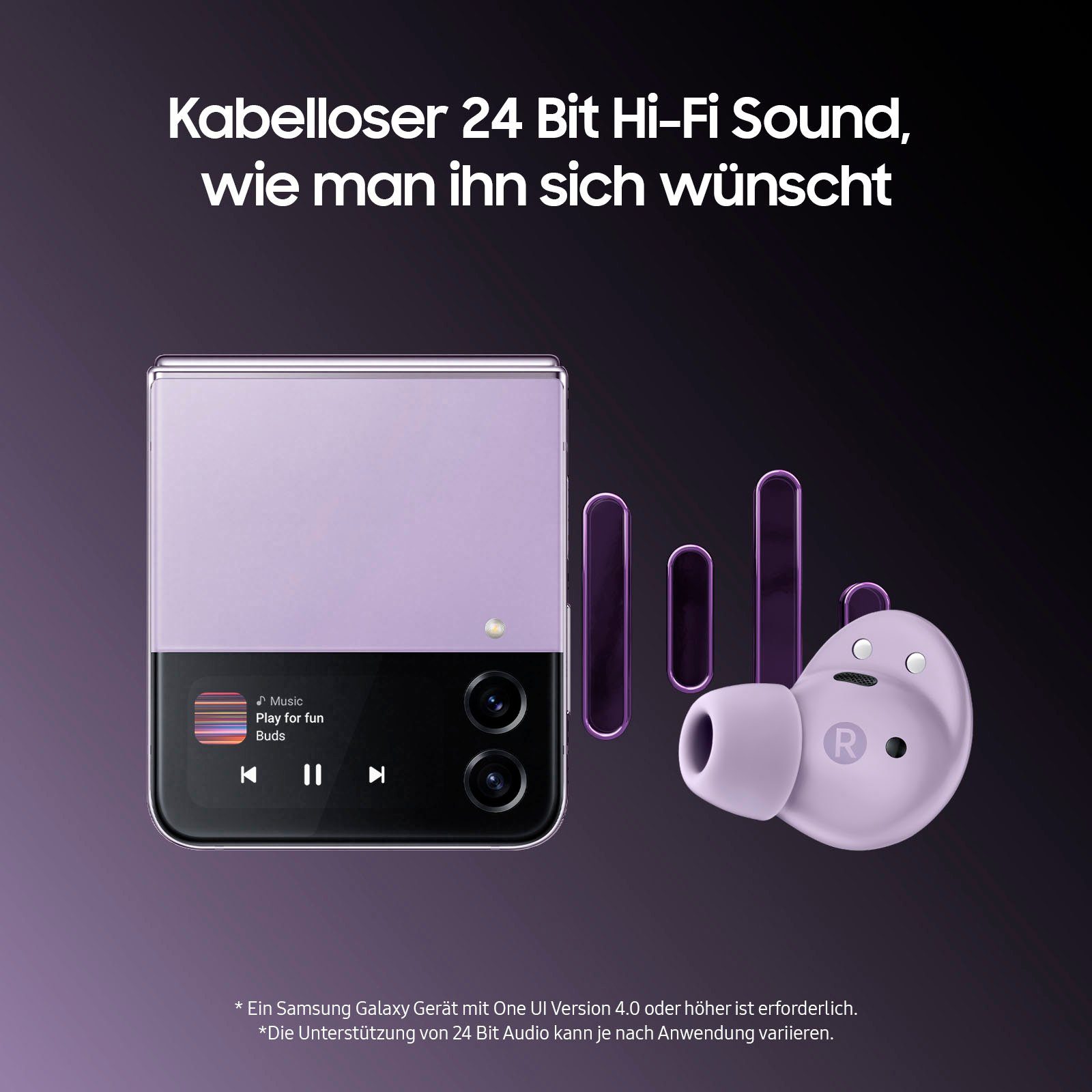 Samsung Galaxy Buds2 Pro wireless In-Ear-Kopfhörer (Active Noise Cancelling (ANC), Freisprechfunktion, Sprachsteuerung, Bixby, A2DP Bluetooth, AVRCP Bluetooth, HFP)