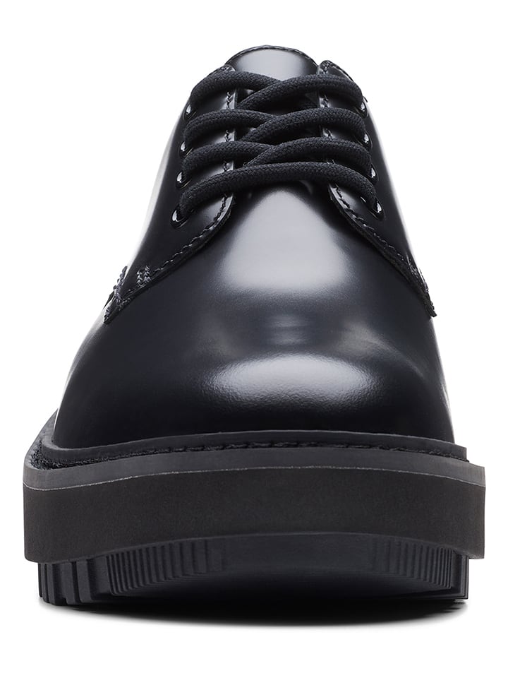 Clarks Leder-Schnürschuhe ''OriannaW Derby'' in Schwarz günstig kaufen