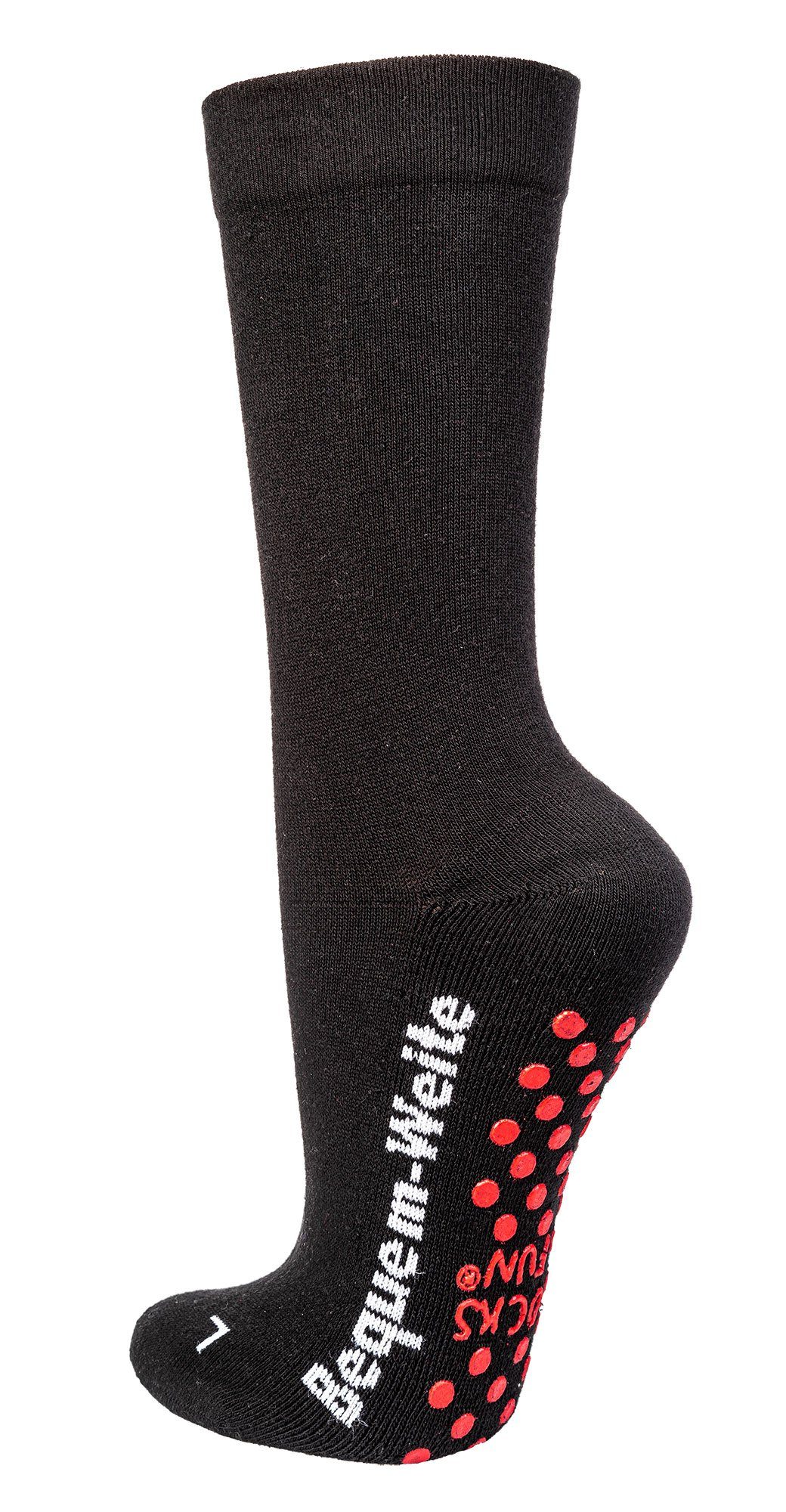 Wowerat Diabetikersocken EXTRA-BREIT weit Diabetes Strümpfe mit ABS (2 Paar) ABS Ausstattung