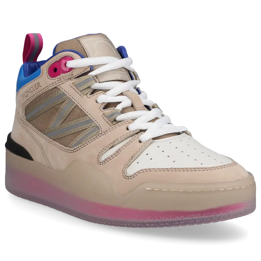 Moncler - Sneaker high PIVOT Nubukleder - beige