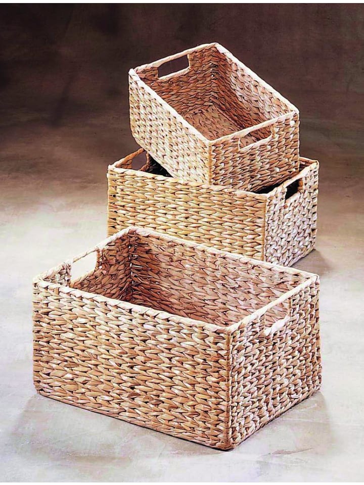 kobolo 3tlg. Set Regalkorb HYACINTH3 in Braun günstig kaufen onesize
