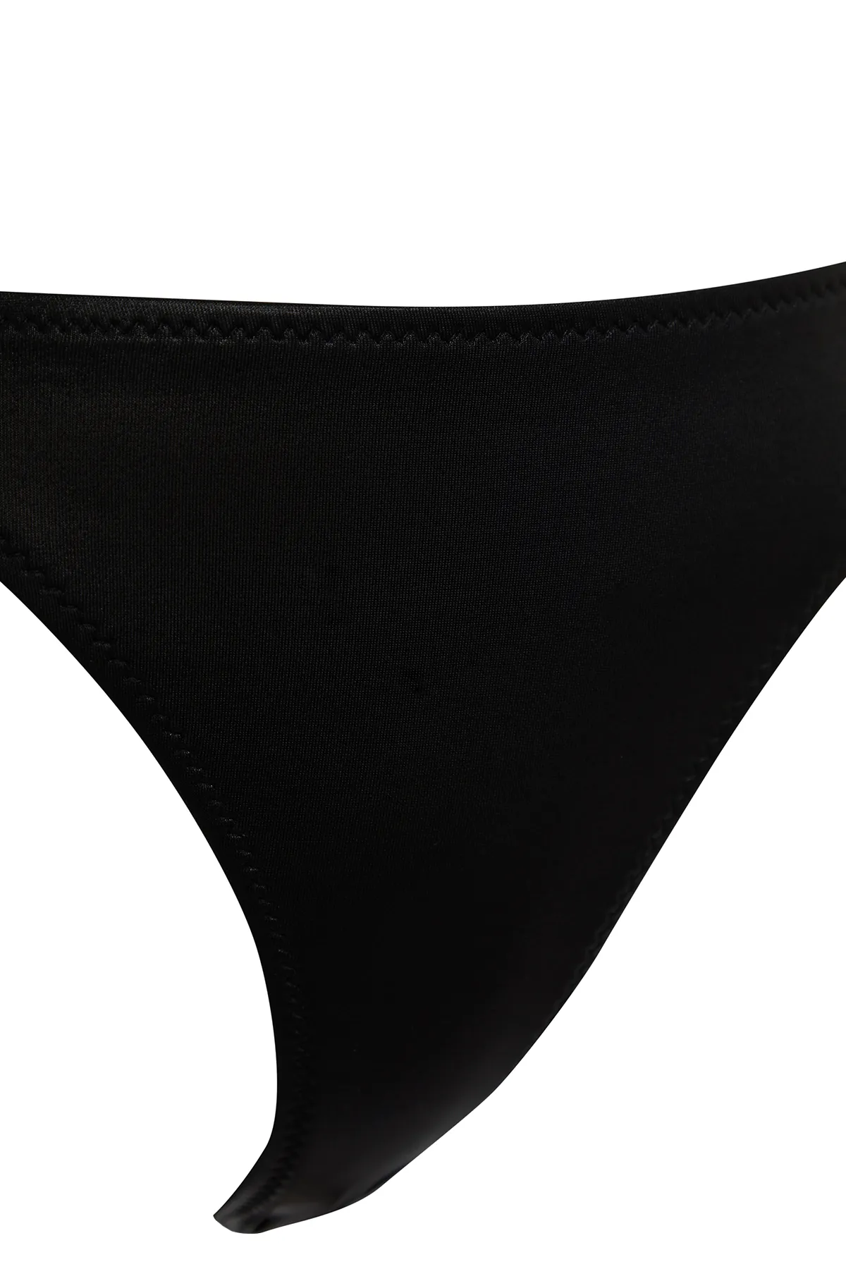 Trendyol Collection  Schwarze, geschnürte, helllackbedruckte brasilianische Bikinihose TBESS23BA00315