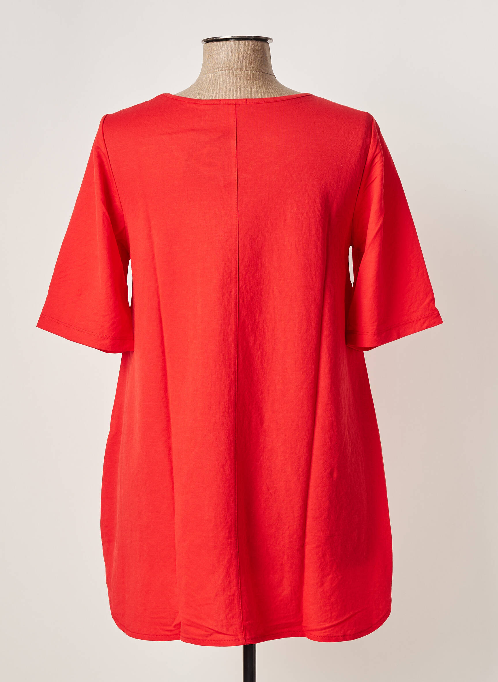 G Oze Tuniquemanchecourte Femme couleur rouge