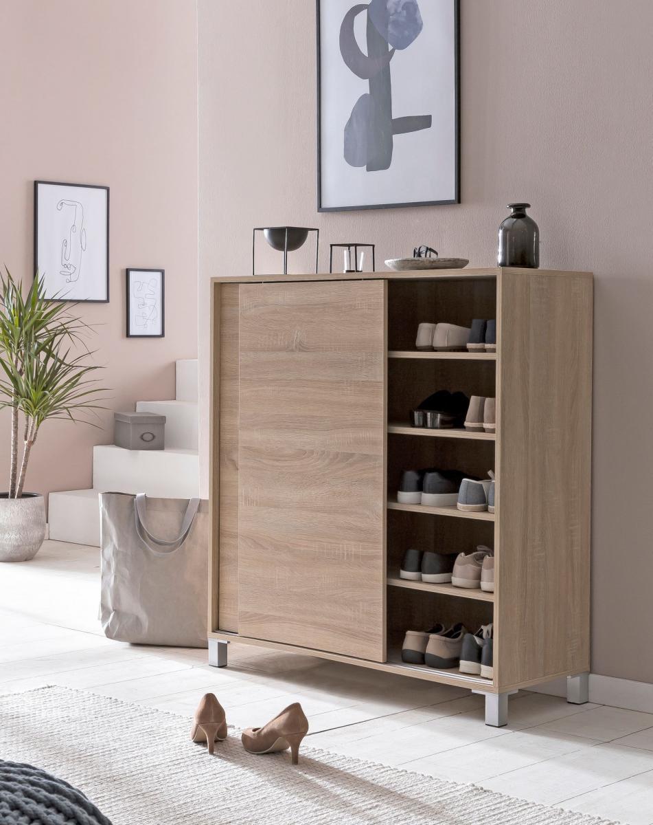 Wohnling Schuhschrank Sonoma 100x108x37,5 cm