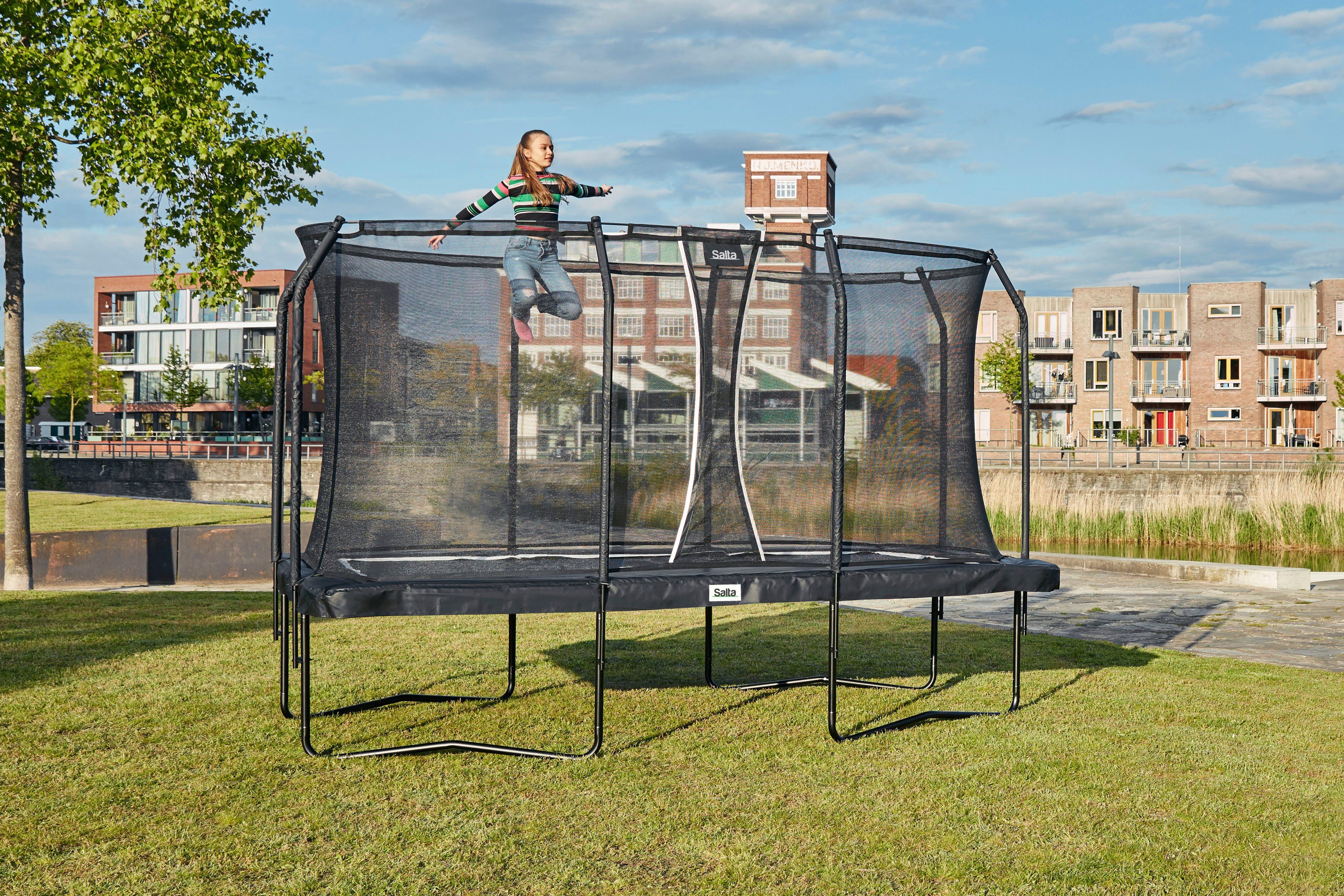 Salta Gartentrampolin Premium Black Edition, BxL: 244x396 cm