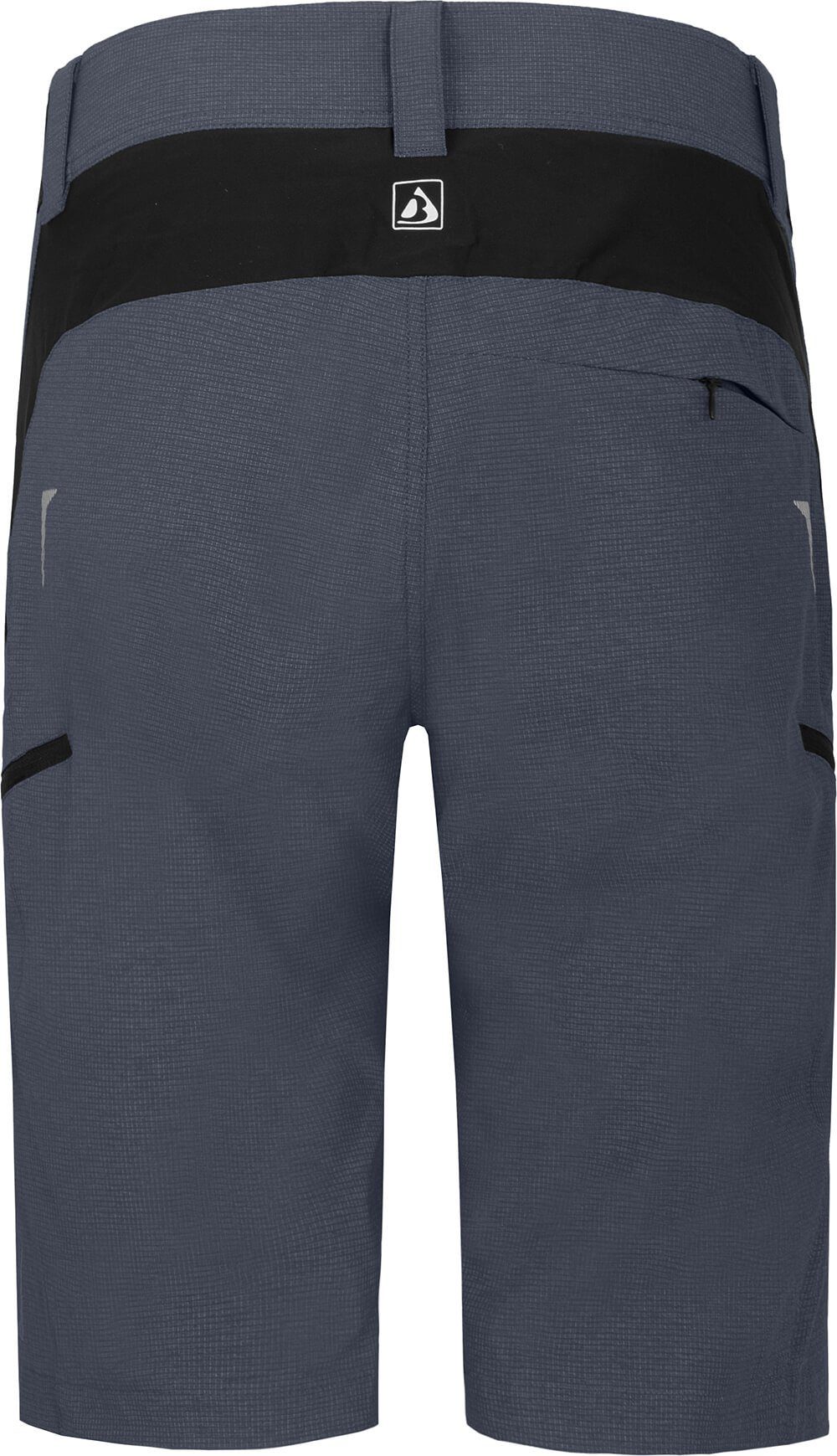 Bergson Fahrradhose VINA Bermuda Damen Radshorts (mit gepolsterter Innenhose), robust, elastisch, Normalgrößen, grau/blau