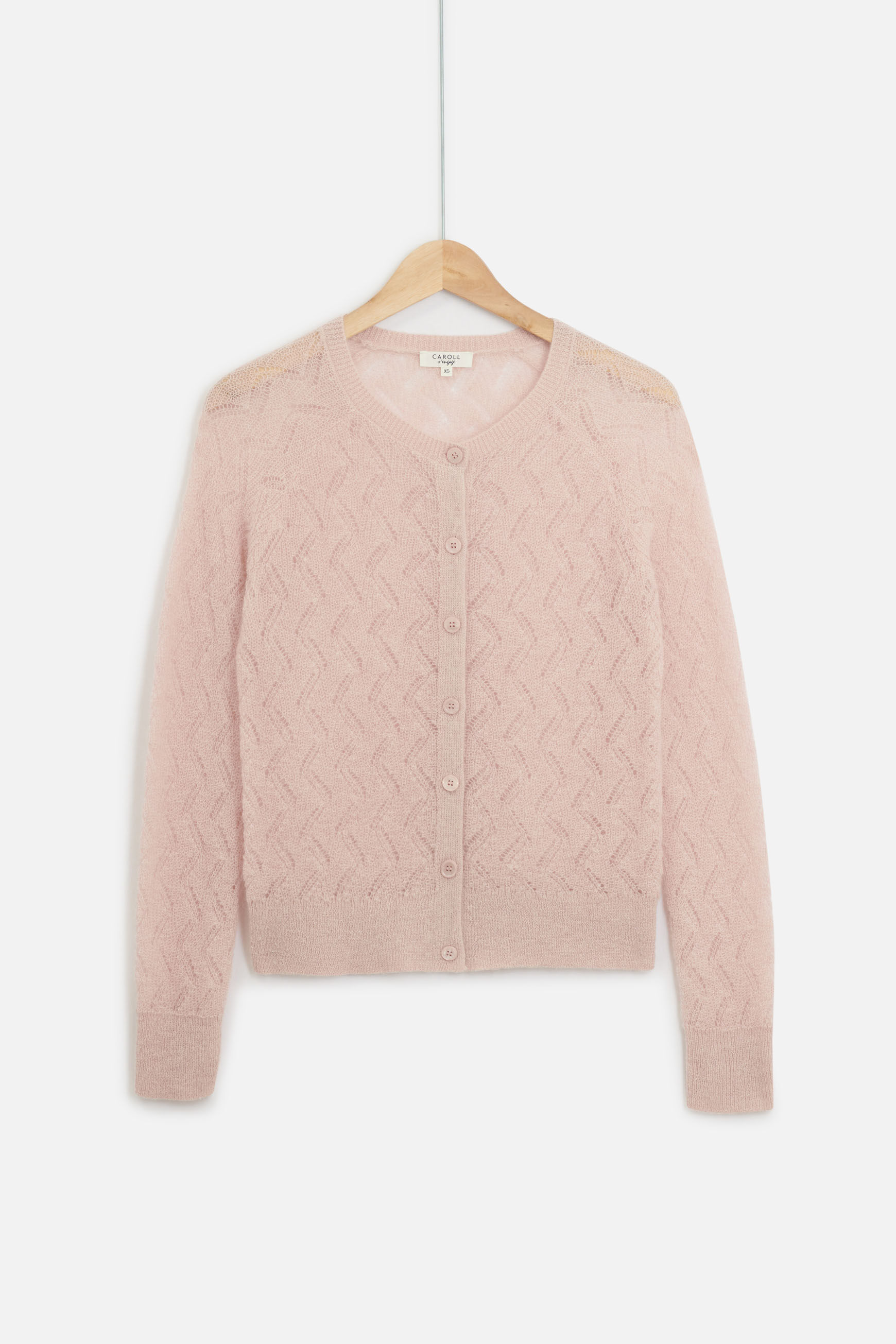 gilet micha rose clair femme