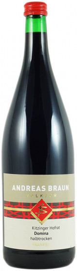 2022 Kitzinger Hofrat Domina halbtrocken 1,0 L - Weingut Andreas Braun