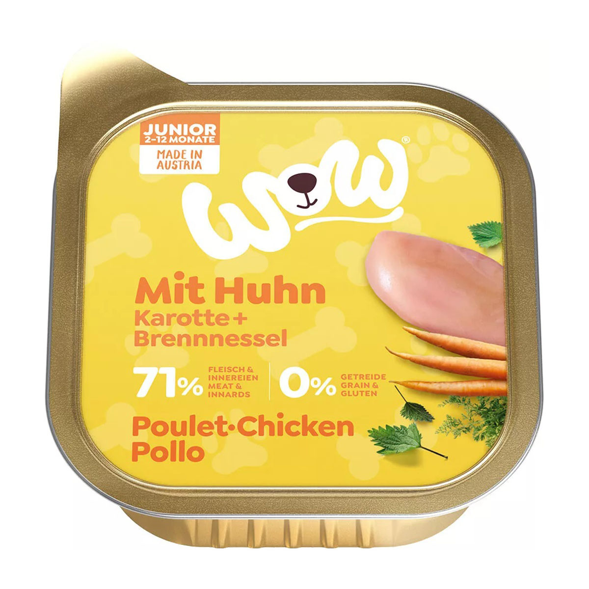WOW Junior Huhn mit Karotten und Brennnessel kaufen bei ZooRoyal