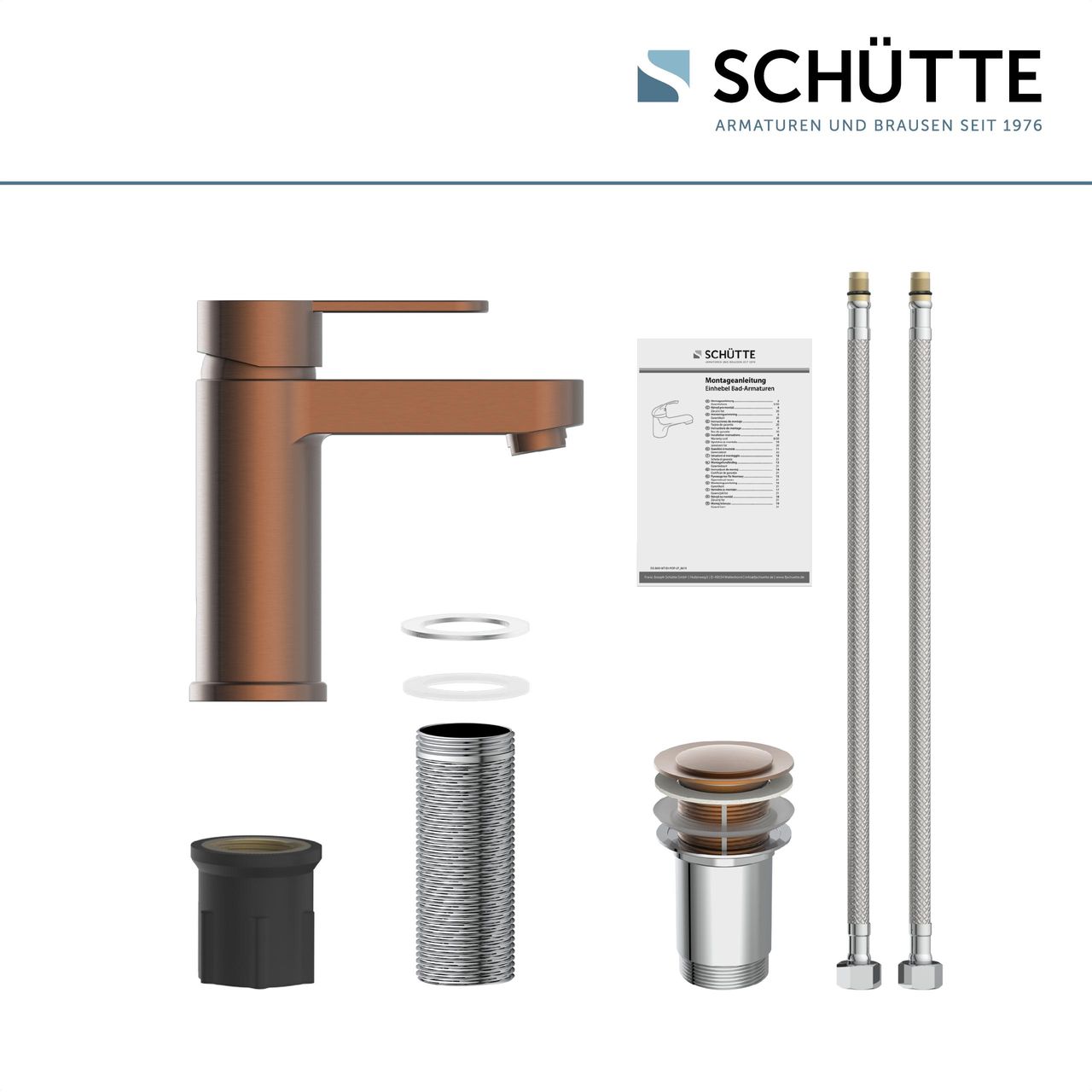Schütte ELEPHANT Waschtischarmatur, Kupfer