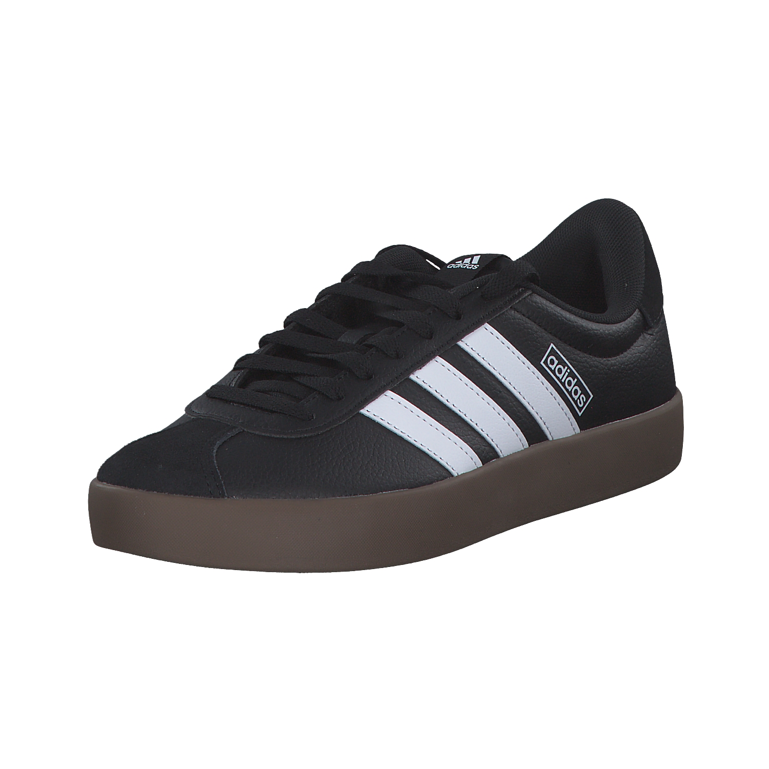 adidas ID8796 VL Court 3.0, Schnürschuhe, Damen, black/white/gums
