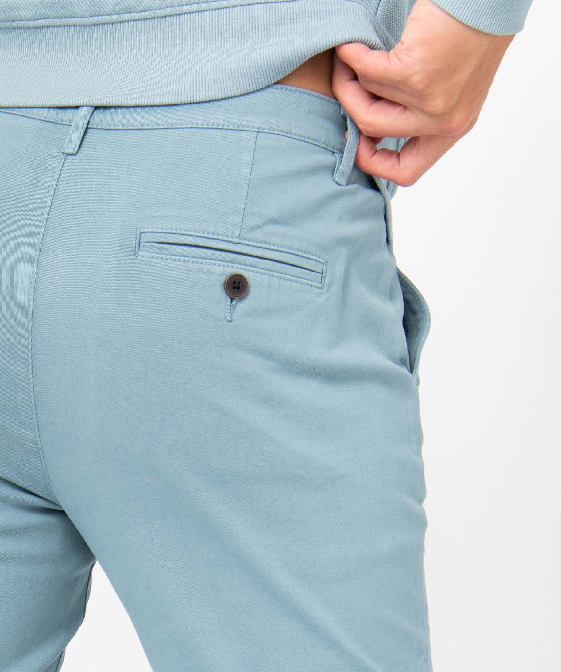 Pantalon chino en coton stretch homme bleu | GEMO