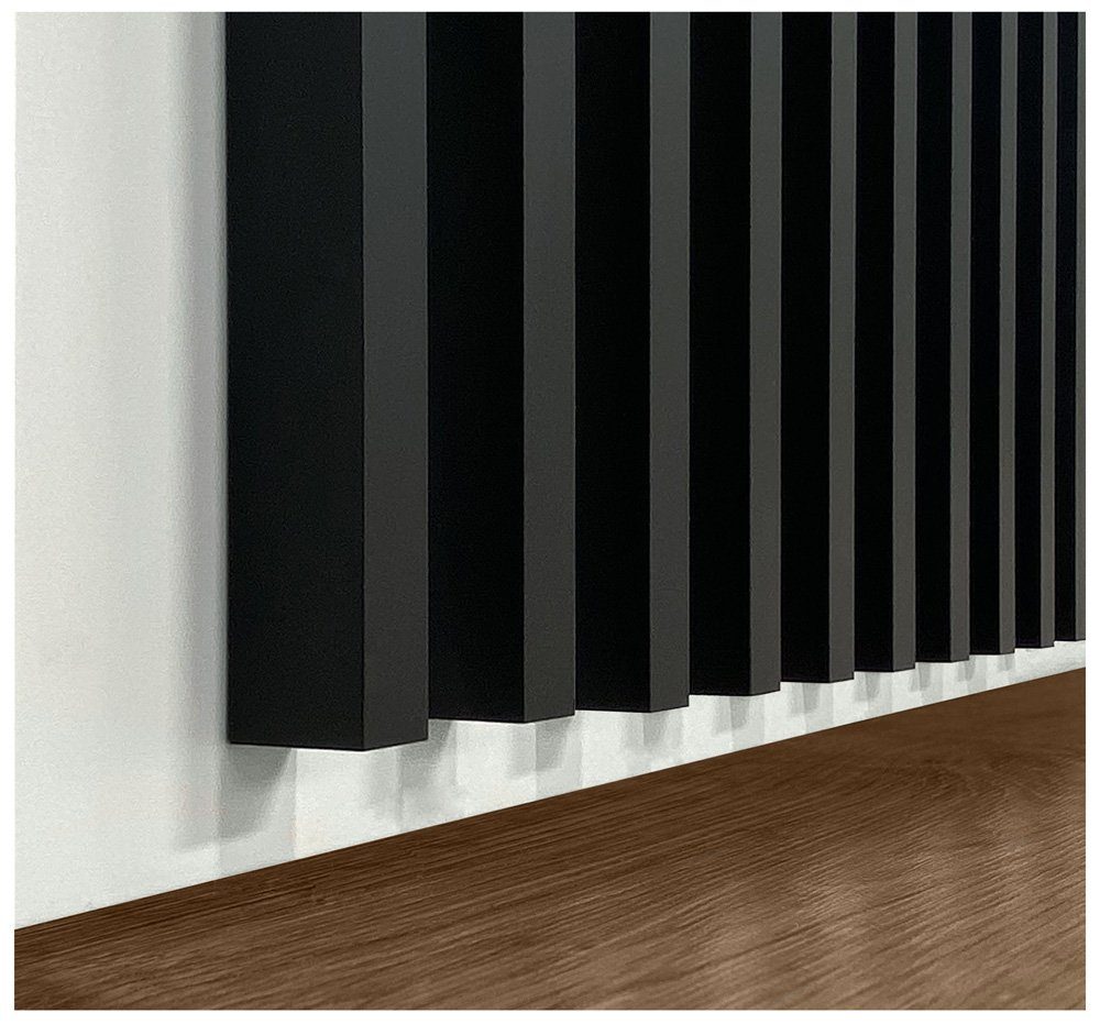 Clamaro Wandpaneel Lamellenwand, (12-tlg., Schwarz)