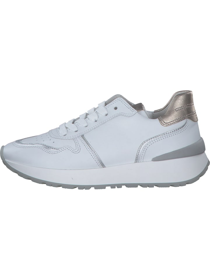 Gabor Fashion Schnürschuhe in weiss/silber/puder günstig kaufen