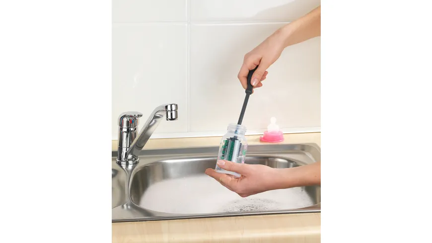 WENKO Silikon Spülbürste Sia 25cm Grau