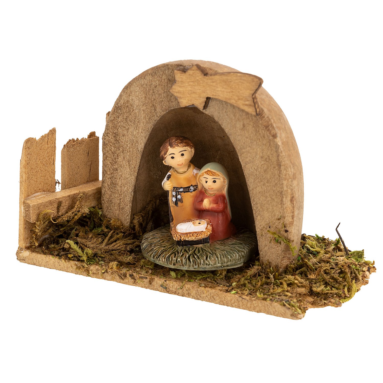 Stall in Nussschalen-Optik, 6 x 5 x 7 cm