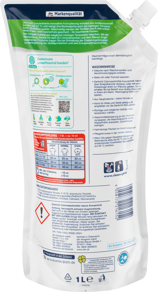 Colorwaschmittel Konzentrat Pro Climate Nature, 33 Wl