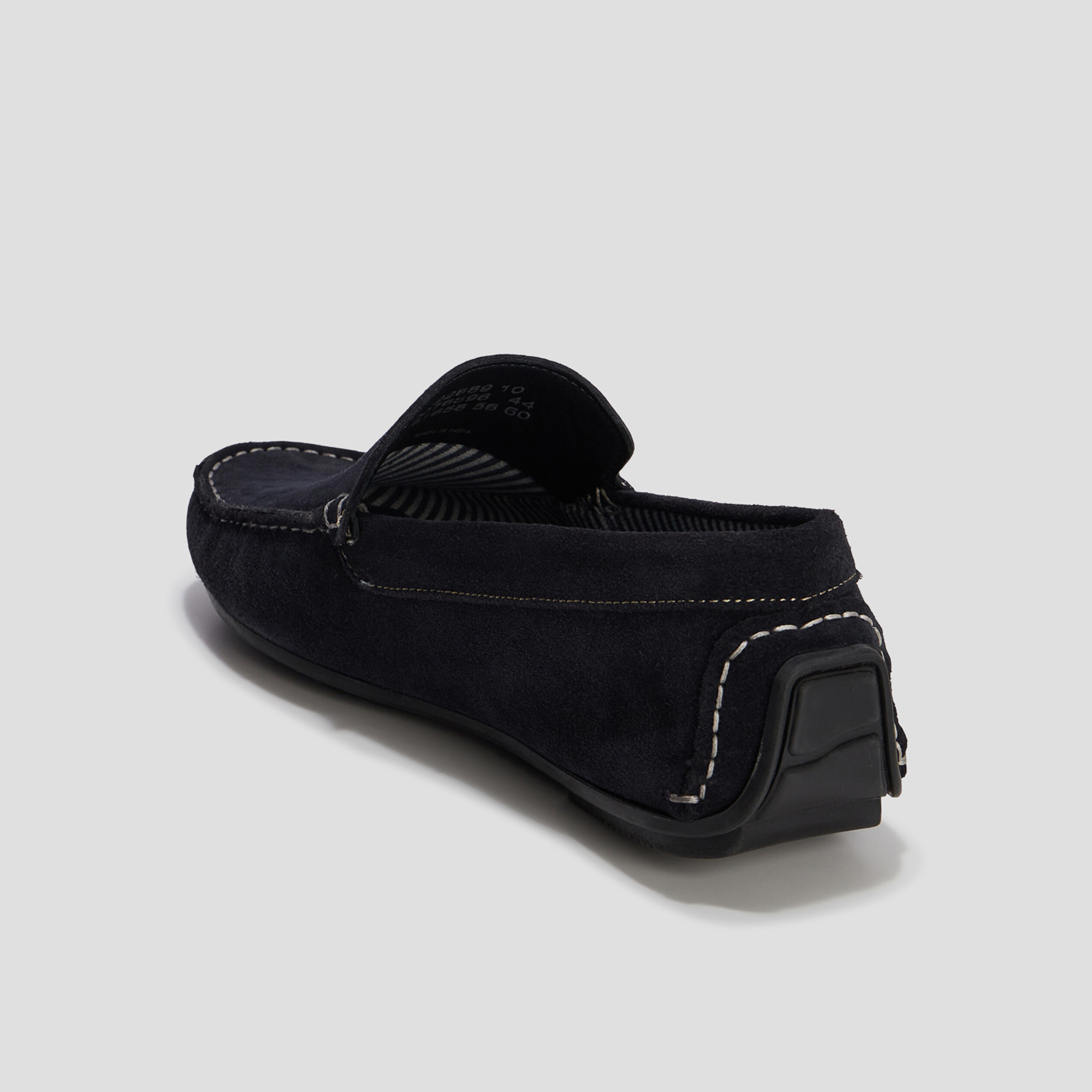 Mocassins en cuir bleu marine homme | La Halle