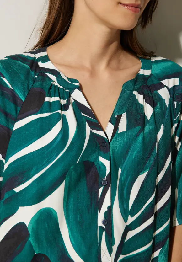 Street One Kleid mit Palmenprint