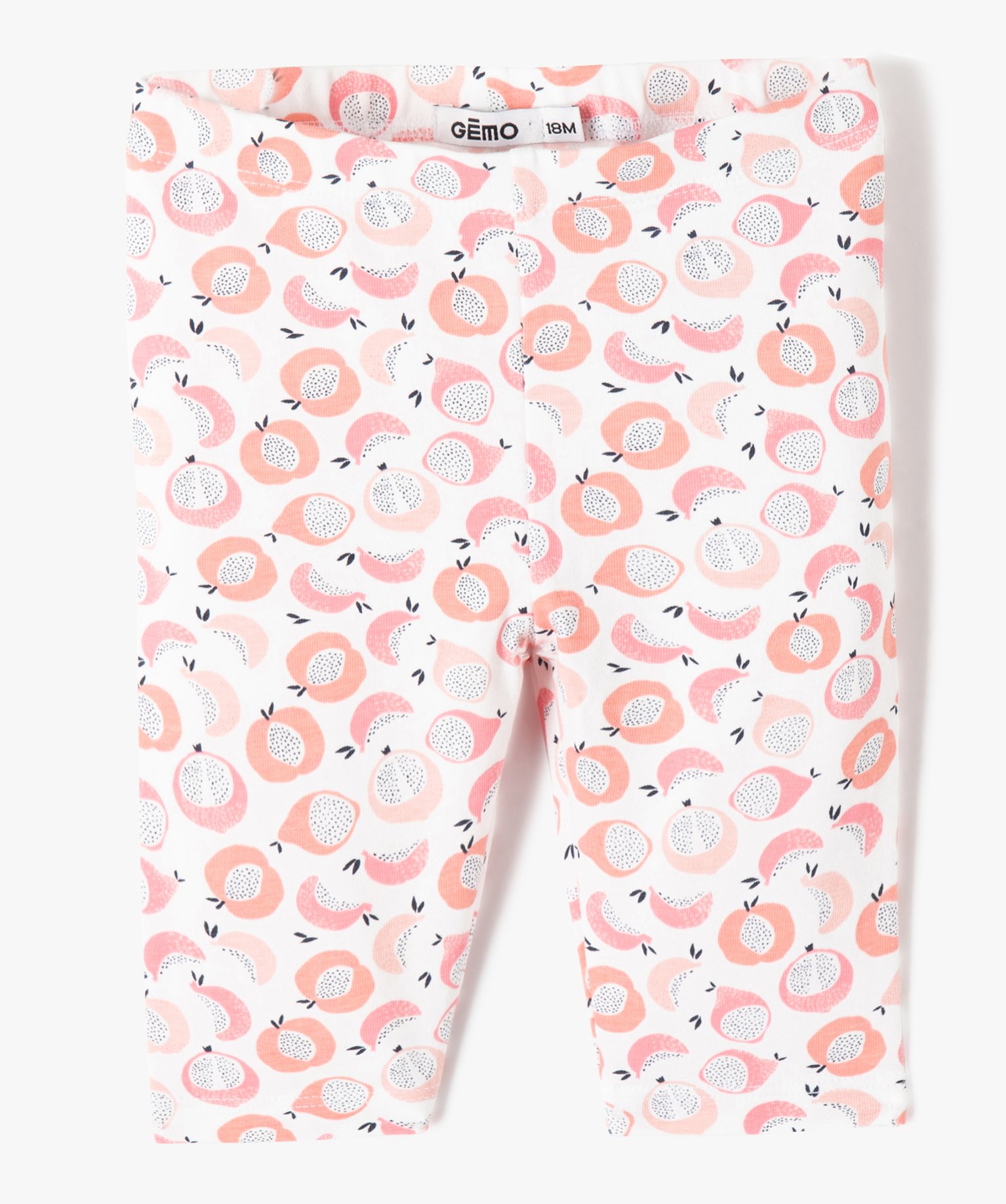Legging bébé fille court à motifs rose | GEMO