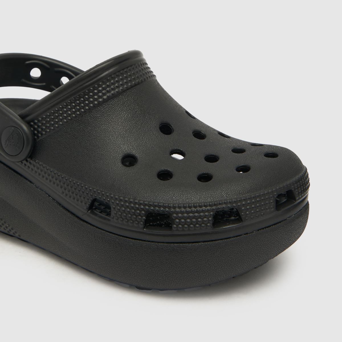 Crocs svarta Cutie Crush träskor för flickor, juniorsandaler