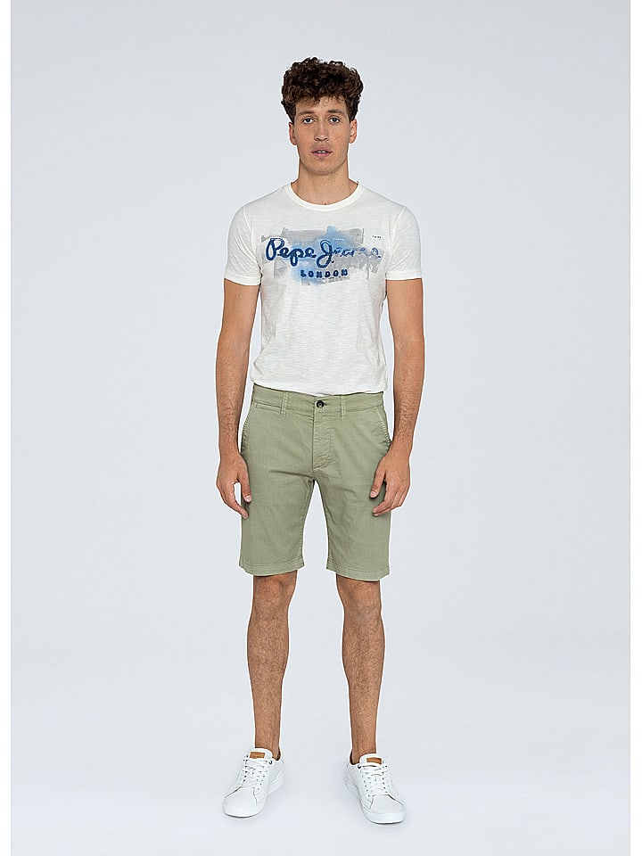 Pepe Jeans Shorts in Khaki günstig kaufen