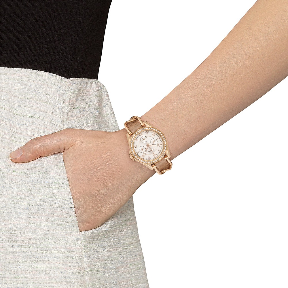 Fossil Montre pour femme Acier inoxydable Montre