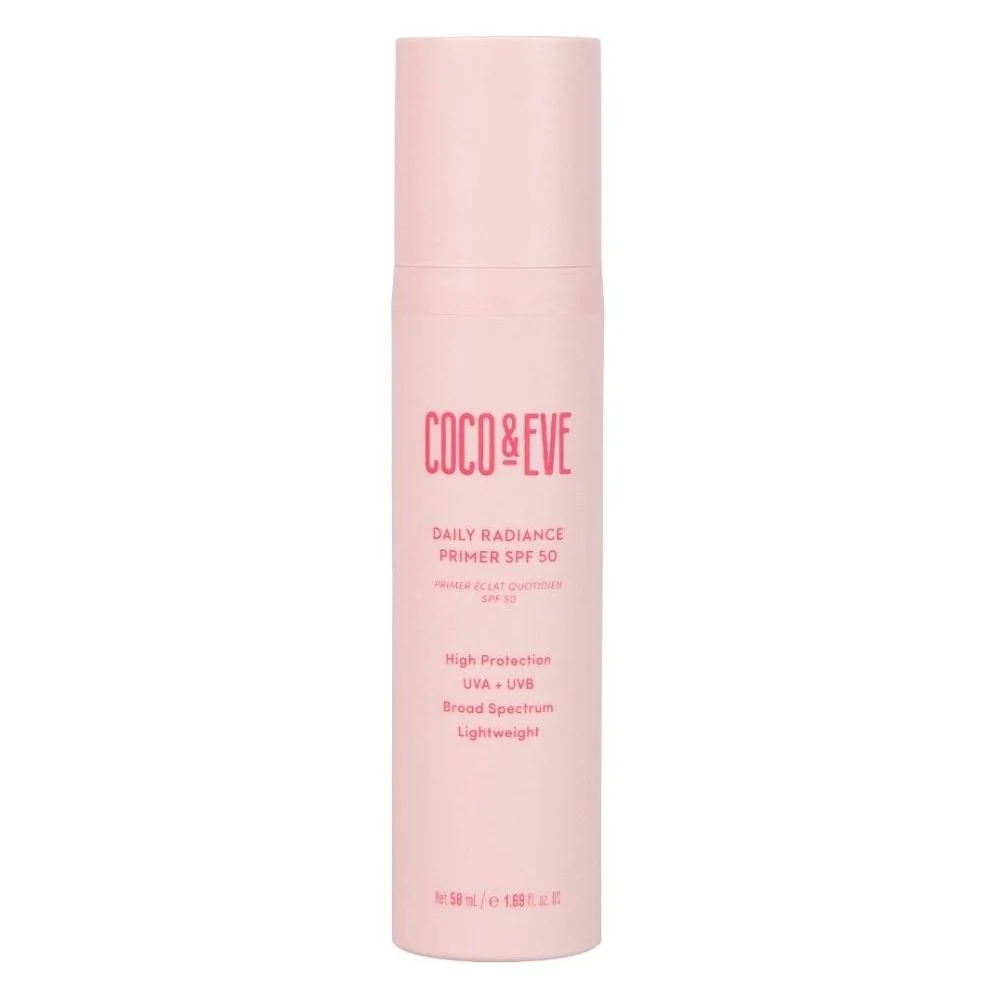 Suncare Daily Radiance Primer SPF50+ - Høybeskyttelses solkrem for ansiktet, Glødende sminkebase
