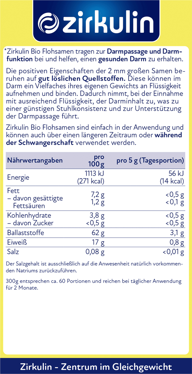 Indische Bio Flohsamen, 300 g