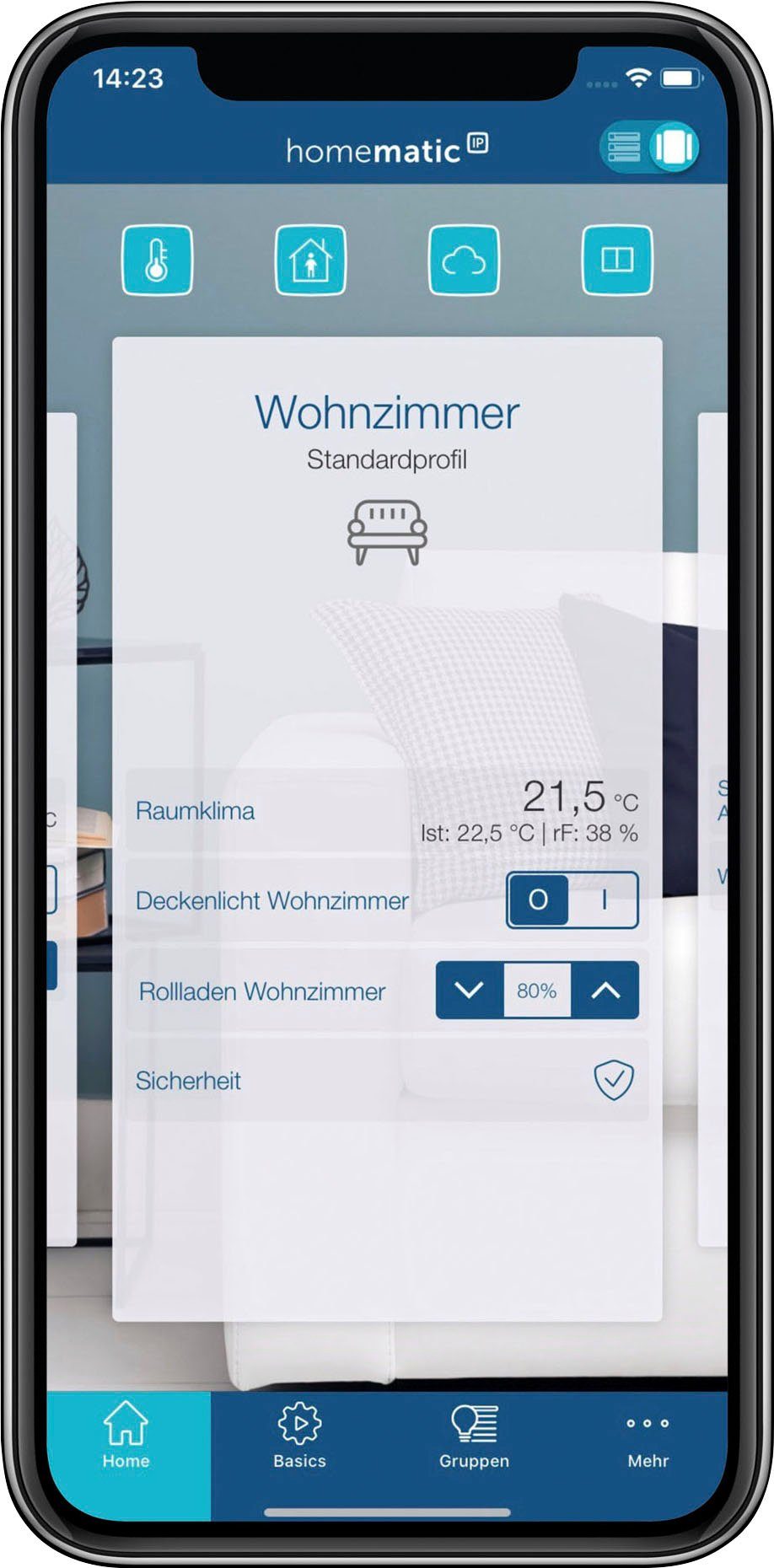Homematic IP Bewegungsmelder Bewegungsmelder mit Dämmerungssensor – außen, (1-St)