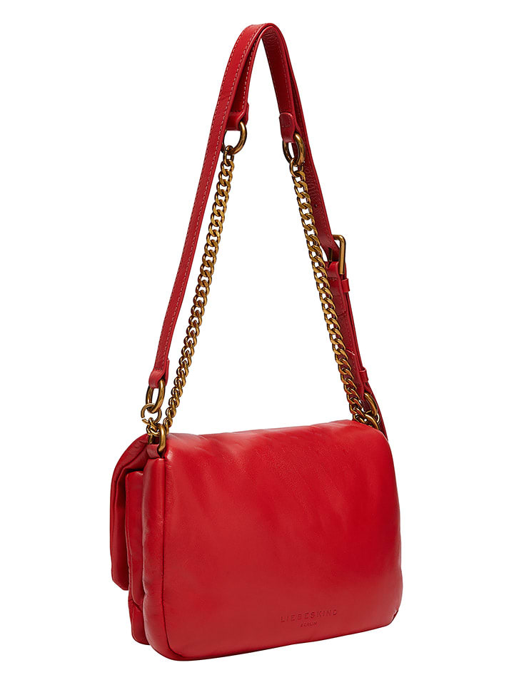 LIEBESKIND BERLIN Leder-Umhängetasche in Rot - (B)21 x (H)14 x (T)6 cm günstig kaufen onesize