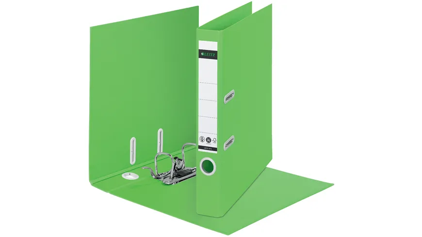 LEITZ Qualitäts-Ordner Recycle A4 schmal grün gruen
